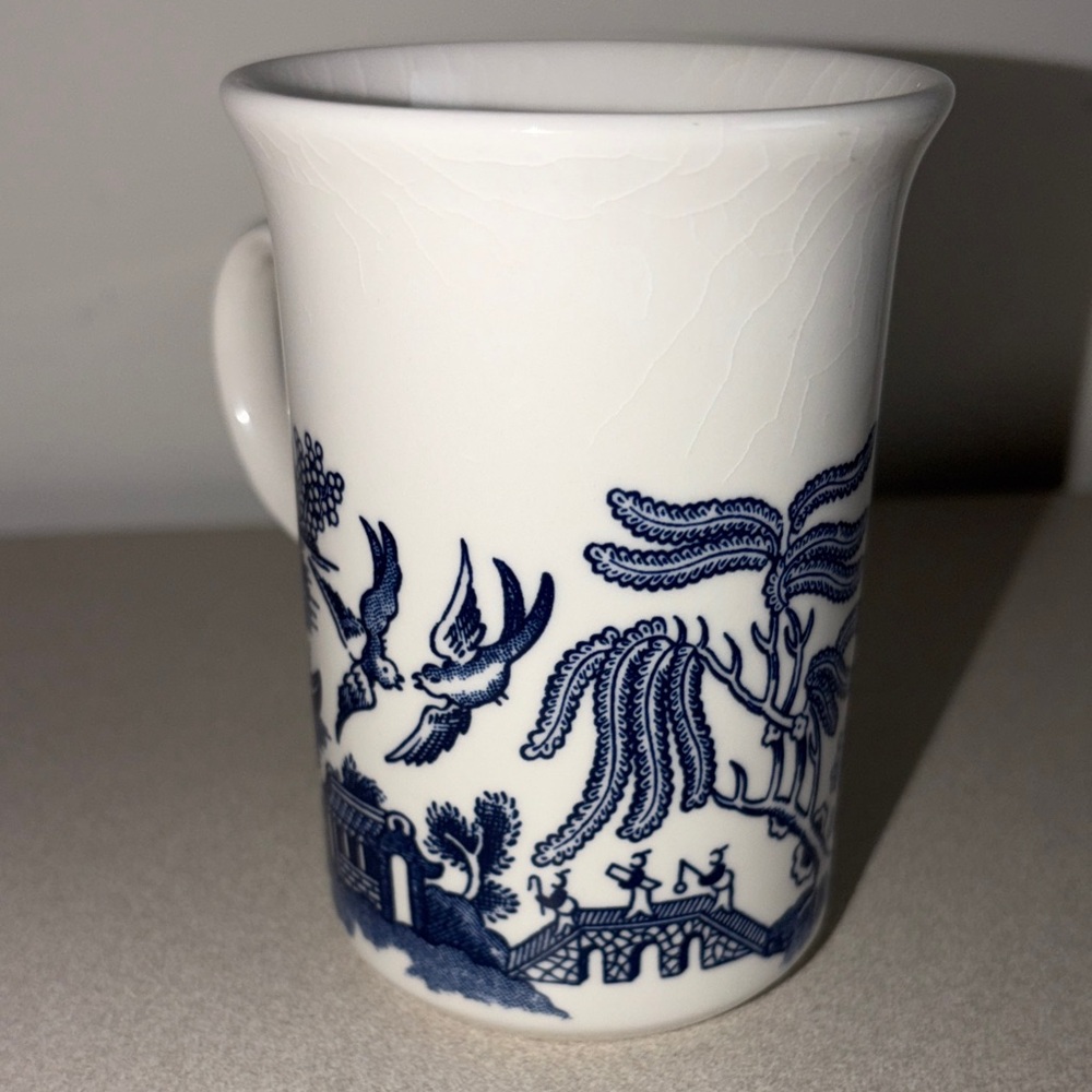 Blue Willow Blue and White Ceramic Mug
